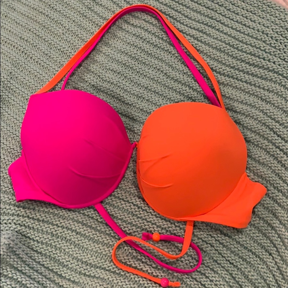 Orange and Pink Victoria’s Secret Bikini Top